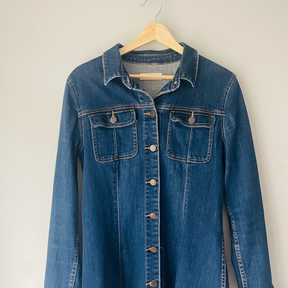 Cello Denim Long Sleeve Button-Up Dress - Picture 2 of 9